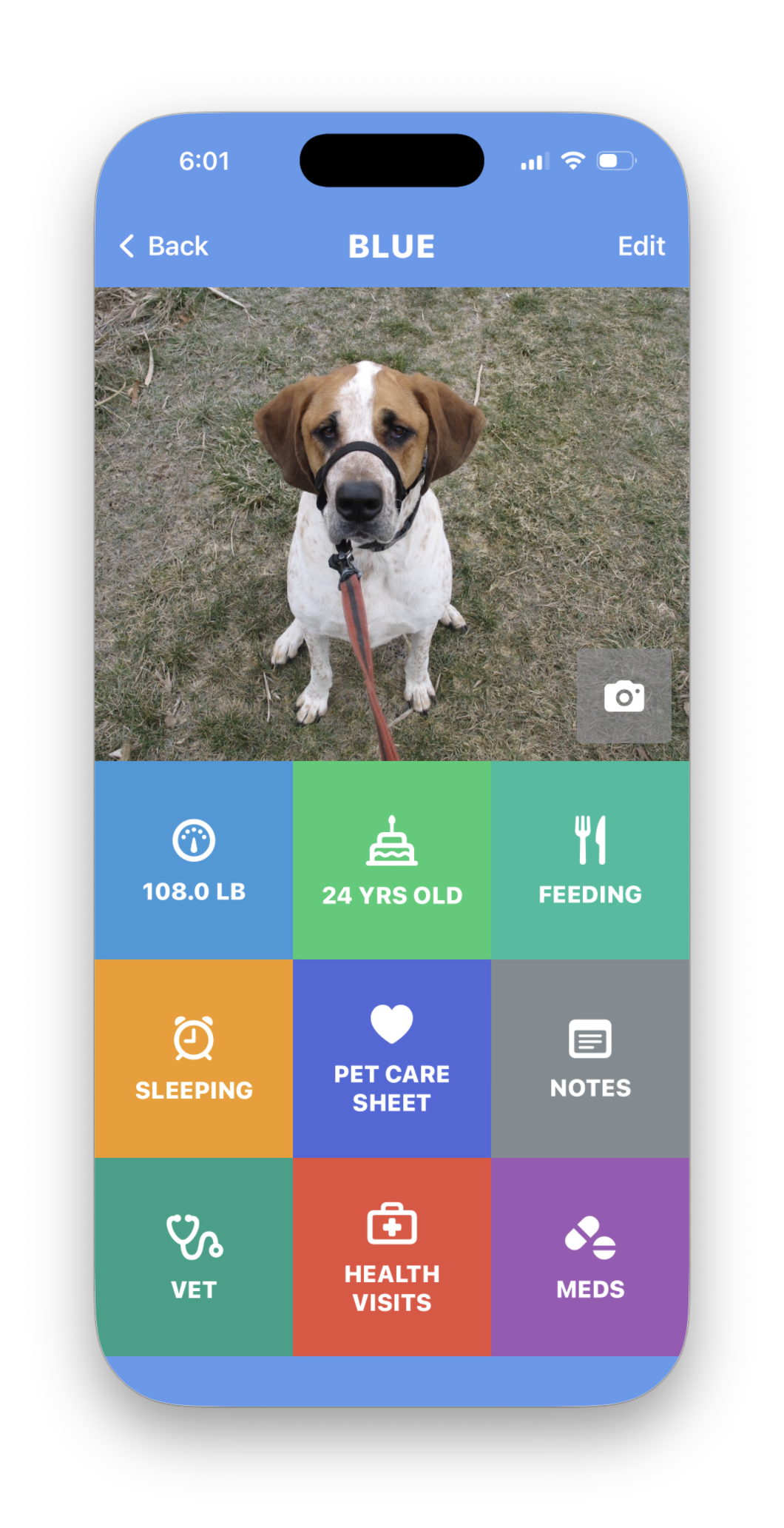 Peef pet details screen